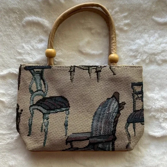 Vintage Embroidery Tan Small Purse ๐ - Picture 1 of 3